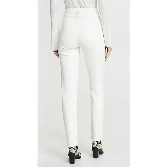 SLVRLAKE Beatnik Slim Fit High Rise Jeans White Wash Women's Size 27 - Picture 5 of 16